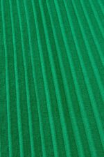 Women Esprit Emerald Green Mockneck pleated midi dress with short-sleeves Dresses XF4444121 - Image 4