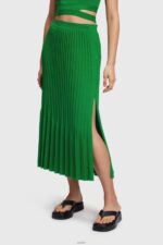 Women Esprit Green Pleated midi skirt Skirts XF4444389