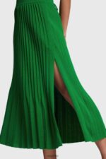 Women Esprit Green Pleated midi skirt Skirts XF4444389 - Image 5