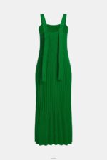 Women Esprit Green Pleated strap dress Dresses XF4444387 - Image 7
