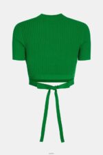 Women Esprit Green Pleated top Sweaters XF4444377 - Image 7
