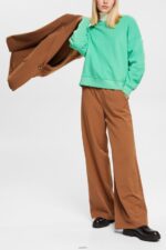 Women Esprit Green Relaxed Fit Sweatshirt Sweatshirts & Hoodies XF4444524 - Image 2