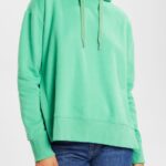 Women Esprit Green Sweatshirt hoodie Sweatshirts & Hoodies XF4444510