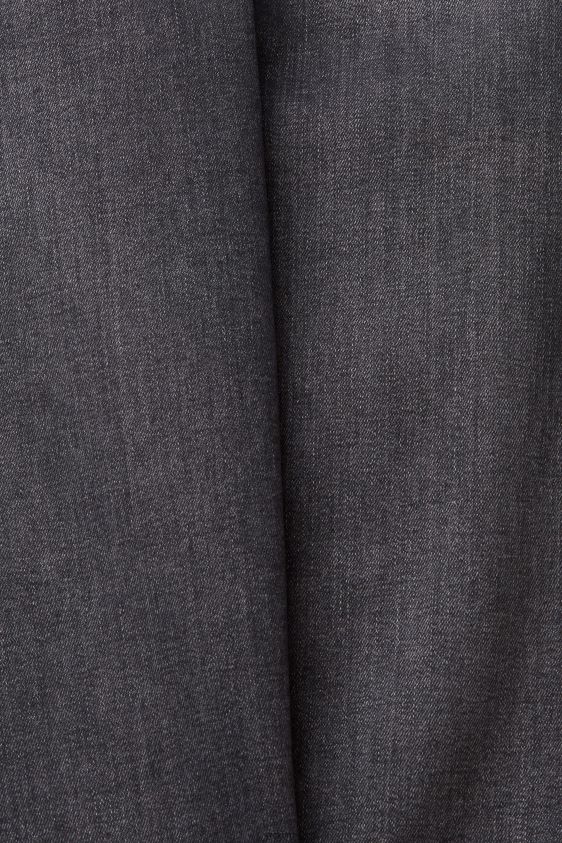 Women Esprit Grey Dark Wash Mid-rise cashmere-touch stretch jeans Denim XF4444341 - Image 4