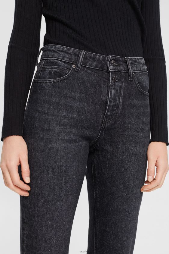 Women Esprit Grey Dark Wash Western boot cut jeans Denim XF4444450 - Image 3