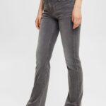 Women Esprit Grey Medium Wash Bootcut stretch jeans Denim XF4444551