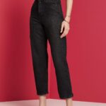 Women Esprit Grey Medium Wash Dad Fit Jeans Denim XF444487