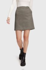 Women Esprit Gunmetal Two-tone skirt Skirts XF4444520