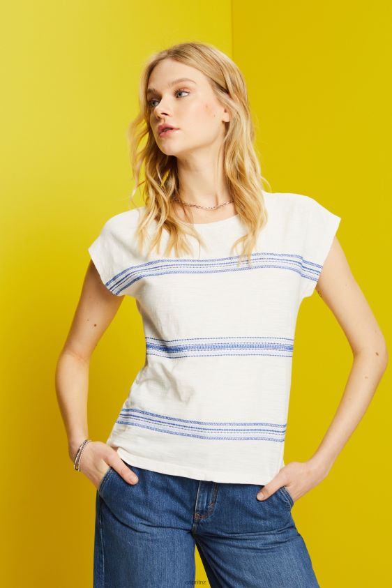 Women Esprit Ice Embroidered t-shirt, 100% cotton T-Shirts XF444497 - Image 1