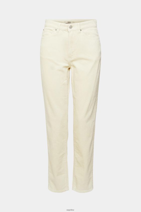 Women Esprit Ice Mom fit cord trousers Trousers & Pants XF4444252 - Image 5