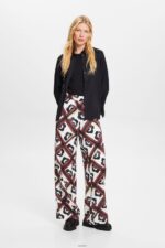 Women Esprit Ice Patterned pull-on trousers, LENZING ECOVERO Trousers & Pants XF444417 - Image 2