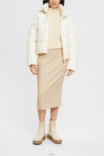 Women Esprit Ice Rib knit pencil skirt Skirts XF4444432 - Image 2