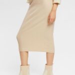 Women Esprit Ice Rib knit pencil skirt Skirts XF4444432