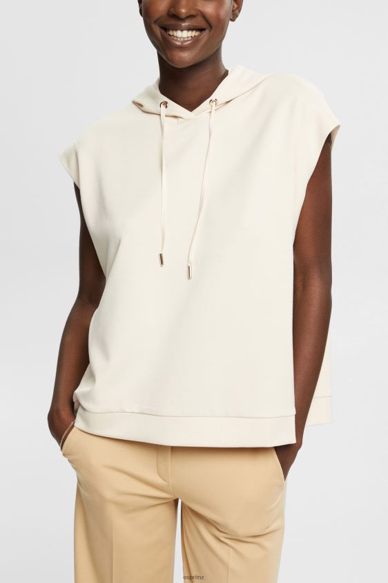Women Esprit Ice Sleeveless hoodie with side slits Sweatshirts & Hoodies XF4444532 - Image 1