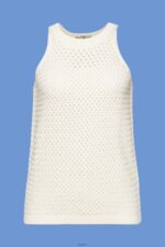 Women Esprit Ice Sleeveless knit top, 100% cotton Sweaters XF444498 - Image 5