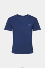 Women Esprit Ink Cotton T-shirt with embroidered logo T-Shirts XF4444150 - Image 5