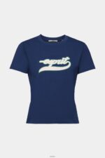 Women Esprit Ink Cotton T-shirt with printed logo T-Shirts XF4444145 - Image 5
