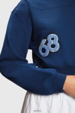 Women Esprit Ink Cropped varsity patch sweatshirt Sweatshirts & Hoodies XF4444419 - Image 3