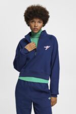 Women Esprit Ink Half-zip sweatshirt Sweatshirts & Hoodies XF4444162