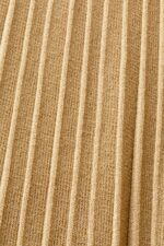 Women Esprit Khaki Beige Mockneck pleated midi dress with short-sleeves Dresses XF4444119 - Image 4
