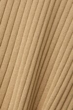 Women Esprit Khaki Beige Pleated wrap dress with long-sleeves Dresses XF4444126 - Image 4