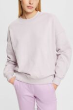 Women Esprit Lavender Relaxed Fit Sweatshirt Sweatshirts & Hoodies XF4444525