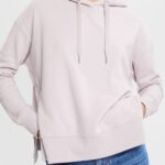 Women Esprit Lavender Sweatshirt hoodie Sweatshirts & Hoodies XF4444512