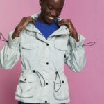 Women Esprit Light Aqua Green Recycled: rain jacket with a hood Jackets XF444495