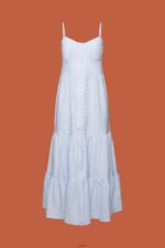 Women Esprit Light Blue Strappy maxi dress Dresses XF4444233 - Image 5