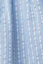 Women Esprit Light Blue Textured short-sleeve blouse Blouses XF4444118 - Image 4