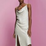 Women Esprit Light Grey Lace midi dress, LENZING ECOVERO Dresses XF4444216