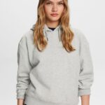 Women Esprit Light Grey Recycled: oversized hoodie Sweatshirts & Hoodies XF444430
