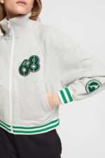 Women Esprit Light Grey Varsity jacket Jackets XF4444416 - Image 3
