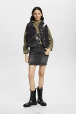Women Esprit Light Khaki Knitted hoodie Sweatshirts & Hoodies XF4444244 - Image 2