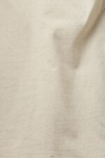 Women Esprit Light Taupe Cotton T-shirt with embroidered logo T-Shirts XF4444148 - Image 4