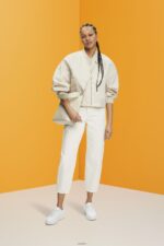 Women Esprit Light Taupe Oversized bomber jacket Jackets XF4444214 - Image 2