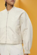 Women Esprit Light Taupe Oversized bomber jacket Jackets XF4444214 - Image 3