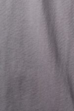 Women Esprit Medium Grey Cotton crewneck t-shirt T-Shirts XF4444455 - Image 4