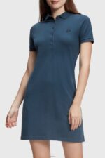 Women Esprit Navy Dolphin Tennis Club Classic Polo Dress Dresses XF4444506