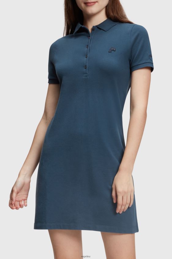 Women Esprit Navy Dolphin Tennis Club Classic Polo Dress Dresses XF4444506 - Image 1
