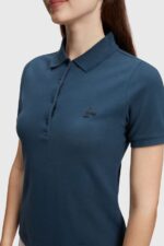 Women Esprit Navy Dolphin Tennis Club Classic Polo Polos XF4444496 - Image 2