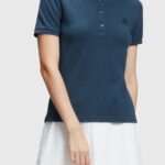 Women Esprit Navy Dolphin Tennis Club Classic Polo Polos XF4444496