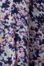 Women Esprit Navy Floral Recycled: Chiffon dress with a gathered waist Dresses XF444468 - Image 4
