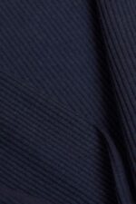 Women Esprit Navy Ribbed long sleeve top Long Sleeve XF444490 - Image 4