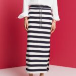 Women Esprit Navy Skirts Knitted Skirts XF4444141