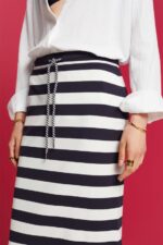 Women Esprit Navy Skirts Knitted Skirts XF4444141 - Image 3