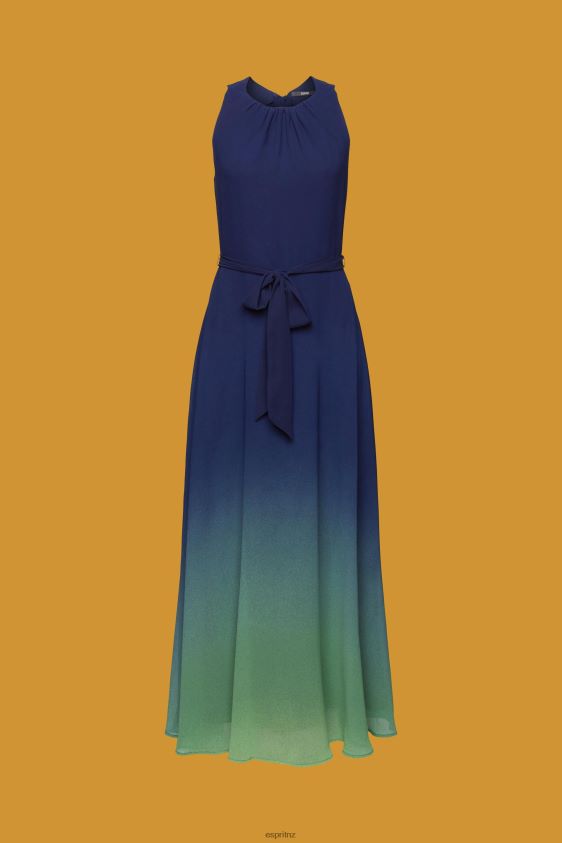 Women Esprit Navy Sleeveless maxi dress with all-over floral pattern Dresses XF4444258 - Image 5