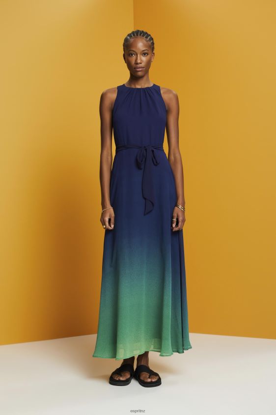 Women Esprit Navy Sleeveless maxi dress with all-over floral pattern Dresses XF4444258 - Image 1
