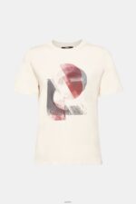 Women Esprit Nude Logo t-shirt, TENCEL blend T-Shirts XF4444441 - Image 5