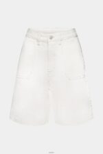 Women Esprit Off White High-rise shorts Shorts XF4444264 - Image 5